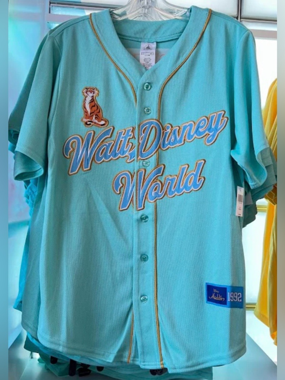 NWT Disney Parks 2026 WDW Princess Jasmine 92 Baseball Jersey Adult Aladdin